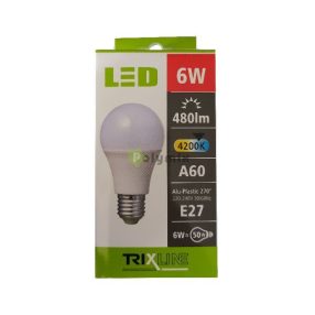 6W-E27 A60 LED izzó 4200K