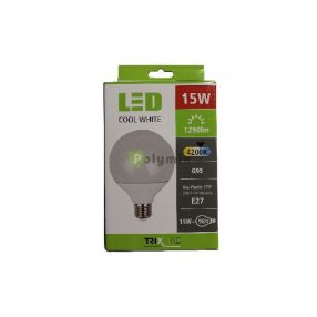 15W-E27 G95 LED globe izzó 4200K