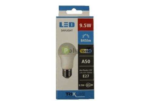 9,5W-E27 A50 270° LED izzó 6500K