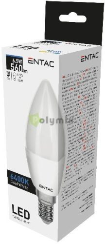 LED Candle 6,5W-E14 CW 6400K