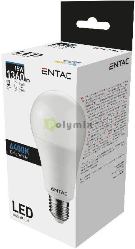 LED Globe E27 15W CW 6400K
