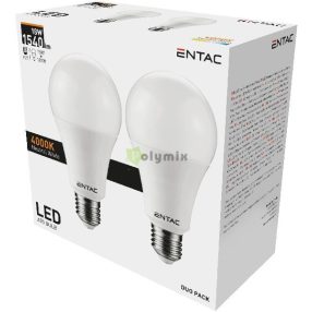 LED Globe E27 18W NW 4000K Duo Pack 2db/csomag