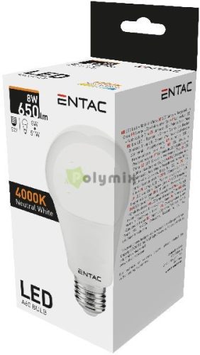 LED Globe E27 8W NW 4000K