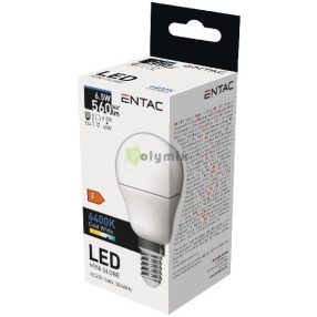 LED Mini Globe E14 6,5W CW 6400K