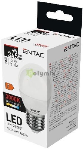LED Mini Globe E27 4W WW 3000K