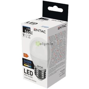 LED Mini Globe E27 6,5W CW 6400K
