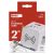 Hosszabbító - kocka 2 m / 2 aljzat / fehér / 2×USB-A+1×USB-C+Qi / 1,5 mm2