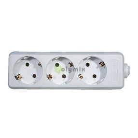 3 foglalatos szerelhető elosztó