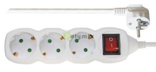 03K-2m 3 foglalatos 2m-es elosztó kapcsolóval 3x1mm2