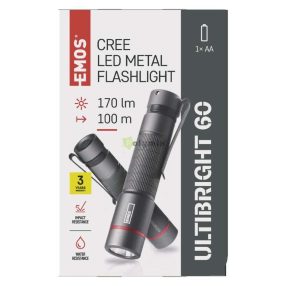 LED lámpa ultibright 60170lm 1×AA
