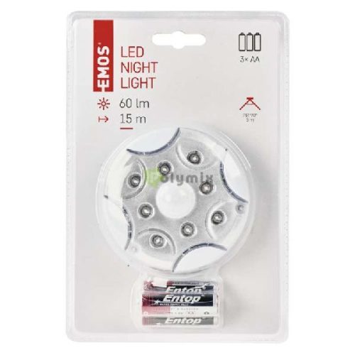 8 LED éjszakai fény ,mozgásérzékelővel