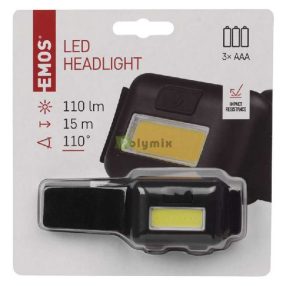 1W COB LED fejlámpa