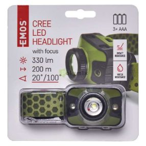 CREE LED + 2× piros LED
