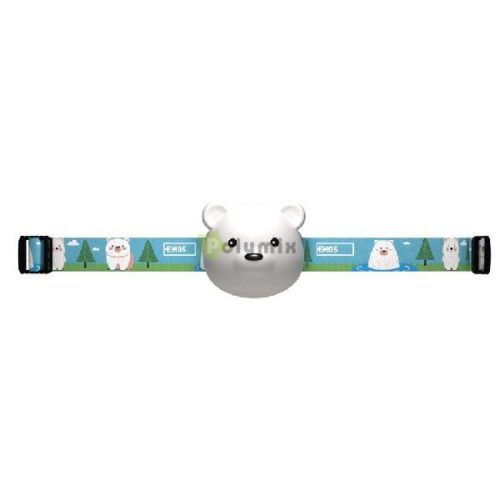 LED Fejlámpa tölthető medve 80 lm, Li-Pol 500 mAh