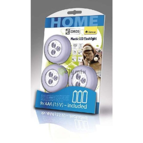 Éjszakai fény 3 LED (elemmel) 3 db/cs.