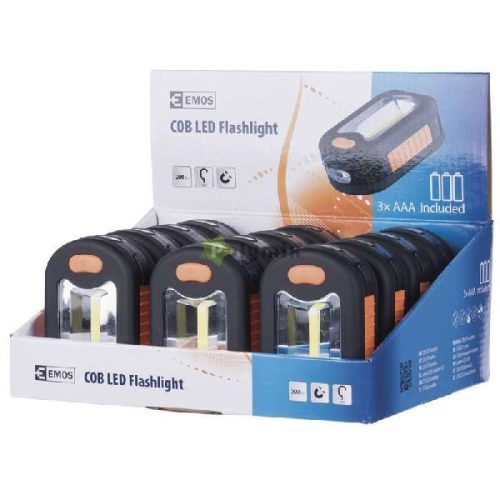 LED lámpa 3 COB LED 3XAAA