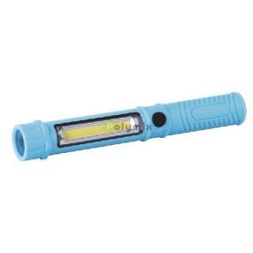 szerelőlámpa 3W + 1 COB LED kék