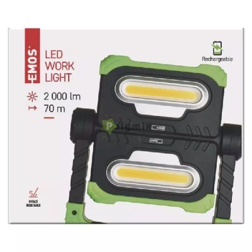 Akkumulátoros LED lámpa 2× cob