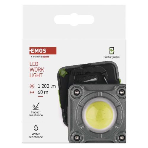 EMOS Akkumulátoros COB LED lámpa 1200lm
