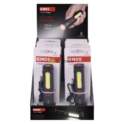 LED + COB LED ÚJRATÖLTHETŐ LÁMPA 120 lm 1 200 mAh