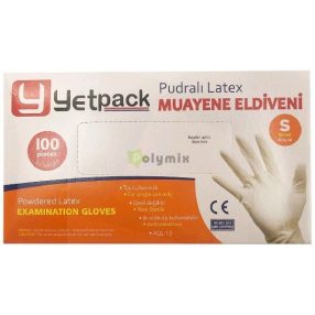 Latex gumikesztyű 100db méret: S