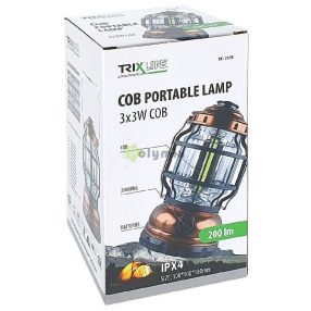 3X3W COB LED kempinglámpa bronz színű