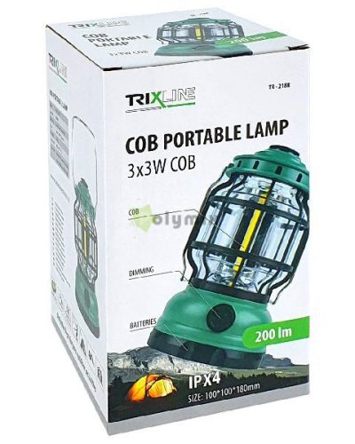 3X3W COB LED kempinglámpa zöld