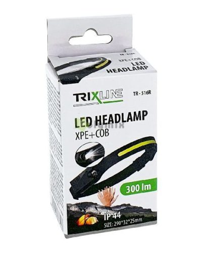 XPE+COB LED-es akkumulátoros fejlámpa
