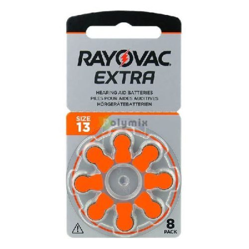 Rayovac hallókészülék elem 13 (PR48) C/8