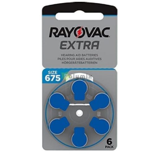 Rayovac hallókészülék elem 675 (PR44)