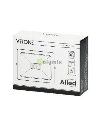 20W LED fényvető IP65 4000K fekete