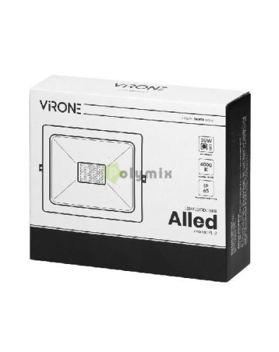 30W LED fényvető IP65 4000K fekete