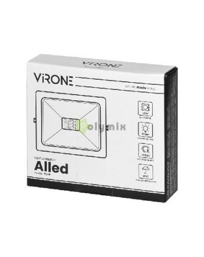 10W LED fényvető IP65 4000K fekete