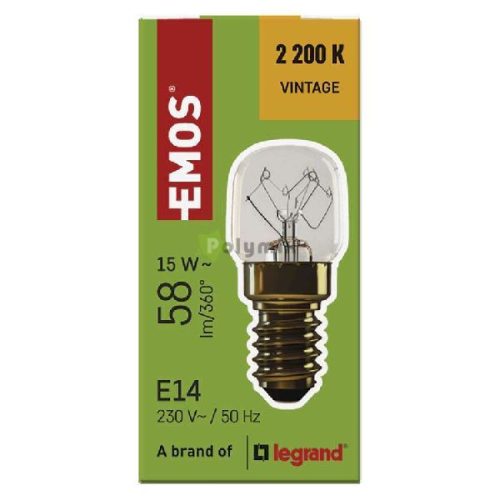 15W-E14 T22 sütő izzó 300°-os