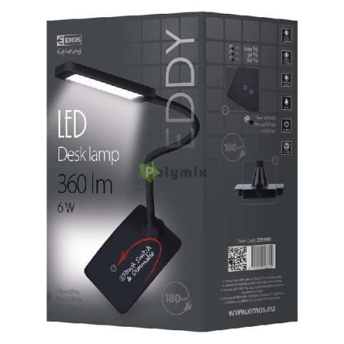 LED asztali lámpa EDDY fekete