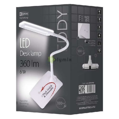 LED asztali lámpa EDDY fehér
