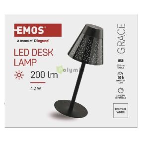 Grace LED asztali lámpa, újratölthető