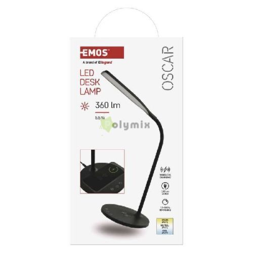 LED OSCAR ASZTALI LÁMPA FEKETE