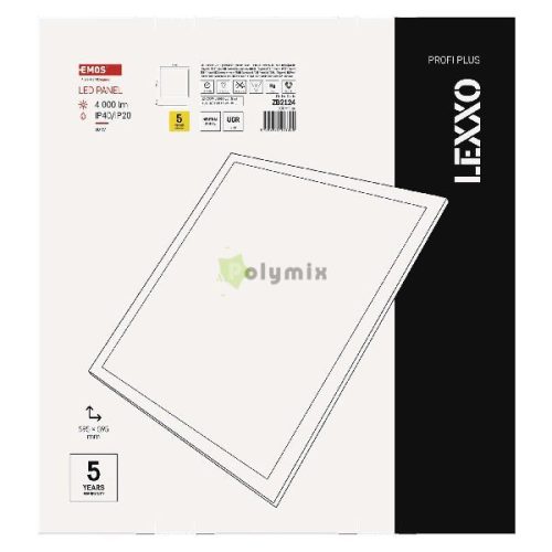 EMOS LED panel LEXXO beépíthető 30W 4000lm IP40/IP20 UGR természetes fehér