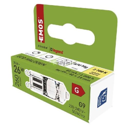 25W-G9 ECO halogén izzó