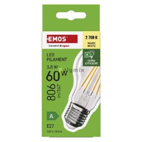 LED FLM A60 3,8W(60W) 806lm E27 WWA CLASS