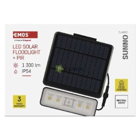 LED SOLAR REFLEKTOR SUNNO 1300LM IP54 NW