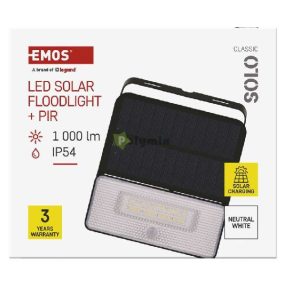 LED SOLAR REFLEKTOR SOLO 1000LM IP54 NW