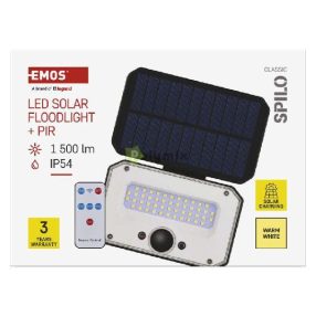 LED SOLAR REFLEKTOR  SPILO 1500LM IP54 WW