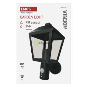   LED kerti fali lámpa szürkületérzékelővel, 19,8 x 15 x 29,8 cm, 1 x E27, 15 W