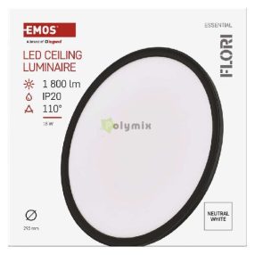 LED CEILING ROUND LUM. FLORI 18W 1800LM NW IP20 B
