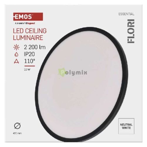LED CEILING ROUND LUM. FLORI 22W 2200LM NW IP20 B