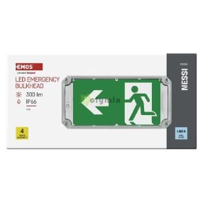 LED vészvilágító lámpatest NESSI 4W 3 óra IP66