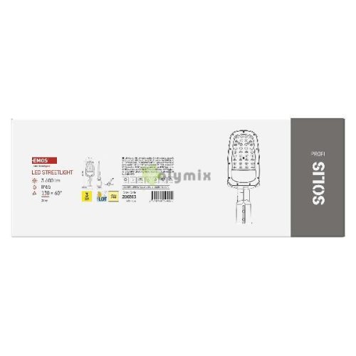 LED-es közvilágítási lámpatest SOLIS 30W, 3600 lm, meleg fehér