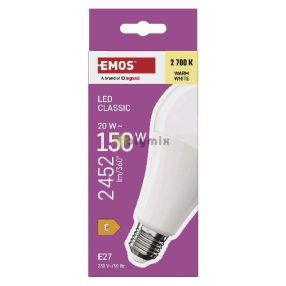   LED izzó Classic A80 / E27 / 20 W (150 W) / 2452 lm / Meleg fehér